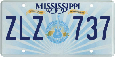 MS license plate ZLZ737