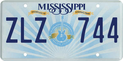 MS license plate ZLZ744