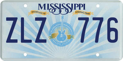 MS license plate ZLZ776