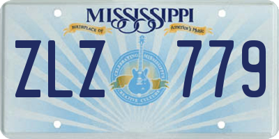 MS license plate ZLZ779