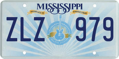 MS license plate ZLZ979