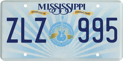 MS license plate ZLZ995