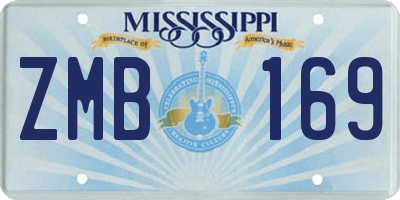 MS license plate ZMB169