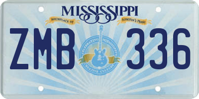 MS license plate ZMB336