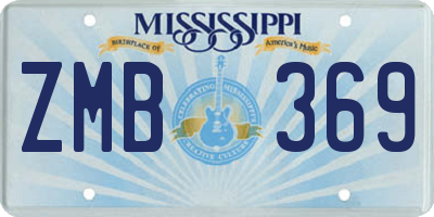 MS license plate ZMB369