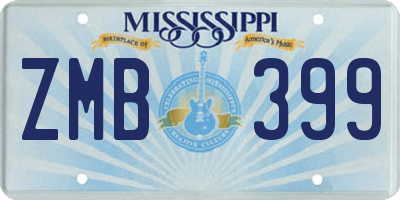 MS license plate ZMB399