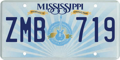 MS license plate ZMB719