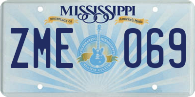 MS license plate ZME069