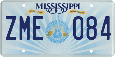 MS license plate ZME084