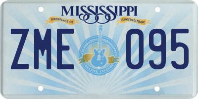 MS license plate ZME095