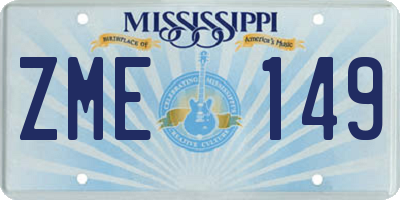 MS license plate ZME149