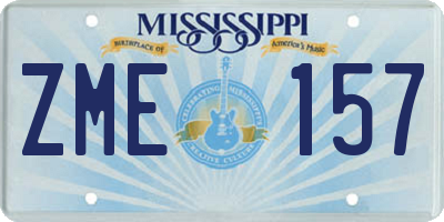 MS license plate ZME157