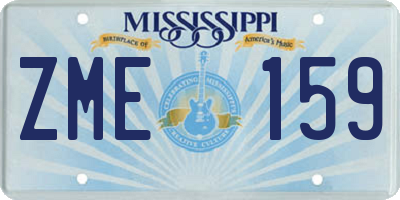 MS license plate ZME159