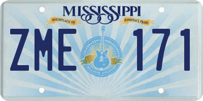 MS license plate ZME171