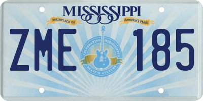 MS license plate ZME185