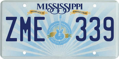 MS license plate ZME339