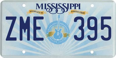 MS license plate ZME395