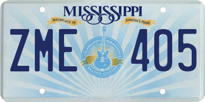 MS license plate ZME405