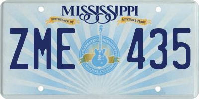 MS license plate ZME435