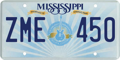 MS license plate ZME450