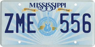 MS license plate ZME556