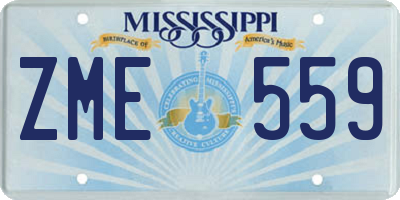 MS license plate ZME559