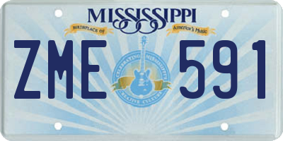 MS license plate ZME591