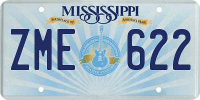 MS license plate ZME622