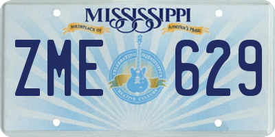 MS license plate ZME629