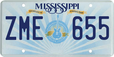 MS license plate ZME655