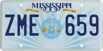 MS license plate ZME659