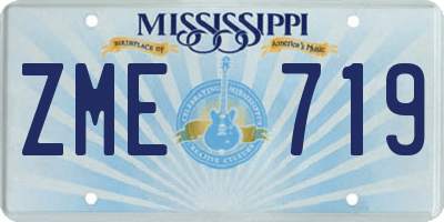 MS license plate ZME719