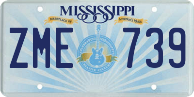 MS license plate ZME739