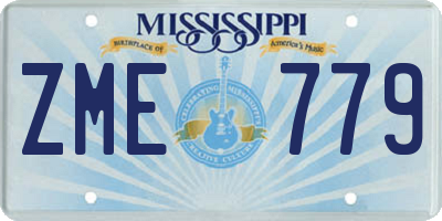 MS license plate ZME779
