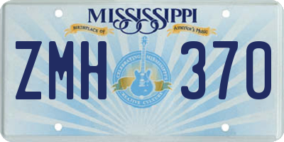 MS license plate ZMH370