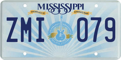MS license plate ZMI079