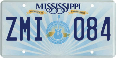 MS license plate ZMI084