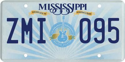 MS license plate ZMI095