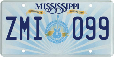 MS license plate ZMI099