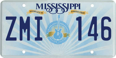 MS license plate ZMI146