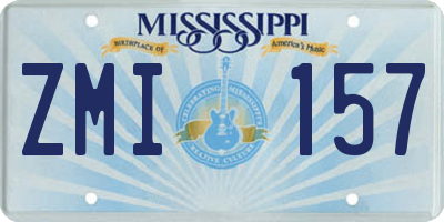MS license plate ZMI157