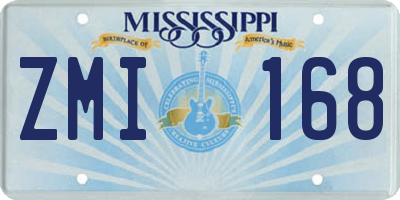 MS license plate ZMI168