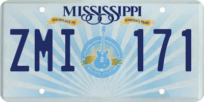 MS license plate ZMI171