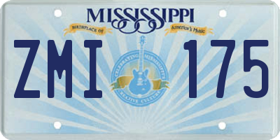 MS license plate ZMI175