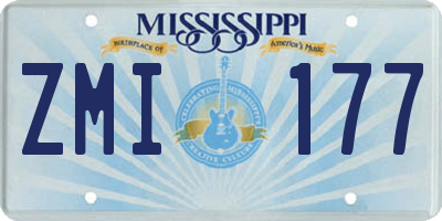 MS license plate ZMI177