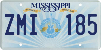 MS license plate ZMI185