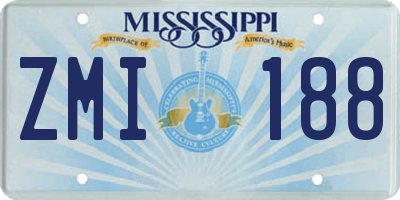 MS license plate ZMI188