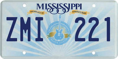MS license plate ZMI221