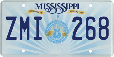 MS license plate ZMI268