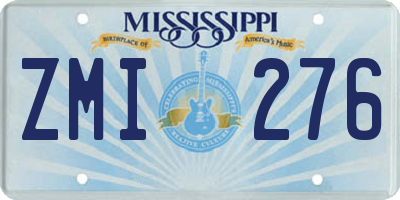 MS license plate ZMI276